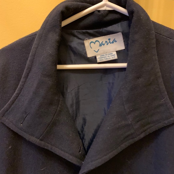 black pea coat - Picture 3 of 4